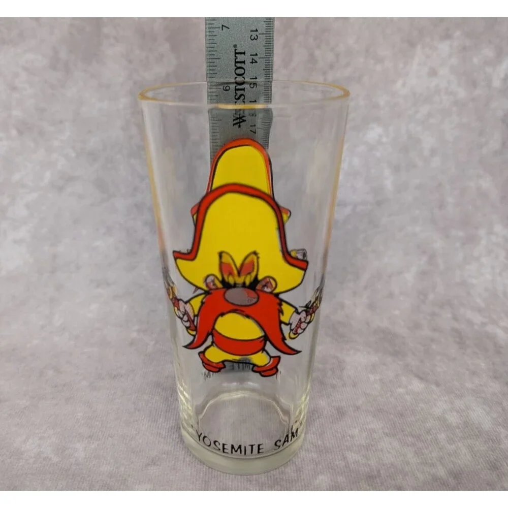 1973 Yosemite Sam Warner Bros Pepsi Collector Series Glass Looney Tunes